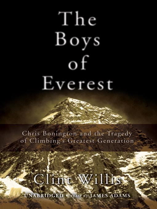 Title details for The Boys of Everest by Clint Willis - Wait list
